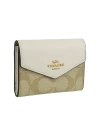 กระเป๋าใส่บัตรใส่การ์ด COACH CH202 FLAP CARD CASE IN SIGNATURE CANVAS(IMDQC)