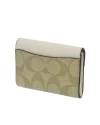 กระเป๋าใส่บัตรใส่การ์ด COACH CH202 FLAP CARD CASE IN SIGNATURE CANVAS(IMDQC)