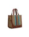 กระเป๋าสะพายข้าง COACH CC906 DEMPSEY TOTE 22 IN SIGNATURE JACQUARD WITH COACH PATCH AND STRIPE (IMT1O)