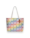 กระเป๋าสะพายไหล่ COACH C4181 CITY TOTE IN RAINBOW SIGNATURE CANVAS (SVCAH)