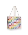 กระเป๋าสะพายไหล่ COACH C4181 CITY TOTE IN RAINBOW SIGNATURE CANVAS (SVCAH)