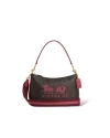 กระเป๋าสะพายข้าง COACH CN686 CLARA SHOULDER BAG IN SIGNATURE CANVAS WITH HORSE AND SLEIGH (IMWA0)