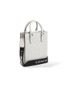 กระเป๋าสะพายข้าง COACH CP011 NORTH SOUTH MINI TOTE IN SIGNATURE CANVAS (SVVS5)