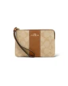 กระเป๋าคล้องมือ COACH CS602 CORNER ZIP WRISTLET IN SIGNATURE CANVAS (IMNLJ)				