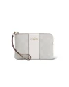 กระเป๋าสตางค์ COACH CS602 CORNER ZIP WRISTLET IN SIGNATURE CANVAS (IMRFF)				