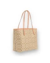 กระเป๋าสะพายไหล่ COACH 5696 CITY TOTE BAG IN SIGNATURE CANVAS (SVX1W)				