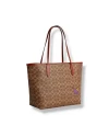 กระเป๋าสะพายไหล่ COACH CZ611 CITY TOTE BAG IN SIGNATURE CANVAS WITH STICKER PRINT (IMTAM)				