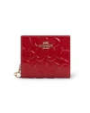 กระเป๋าสตางค์ผู้หญิง COACH CV415 SNAP WALLET IN SIGNATURE LEATHER (IMRED)				