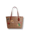 กระเป๋าสะพายไหล่ COACH CZ611 CITY TOTE BAG IN SIGNATURE CANVAS WITH STICKER PRINT (IMTAM)				