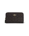 กระเป๋าสตางค์ COACH CW781 MEDIUM ID ZIP WALLET IN SIGNATURE CANVAS (IMXAQ)				