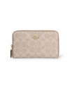 กระเป๋าสตางค์ COACH CW781 MEDIUM ID ZIP WALLET IN SIGNATURE CANVAS (IMXDM)				