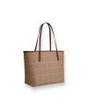 กระเป๋าสะพายไหล่ COACH CV976 CITY TOTE BAG IN SIGNATURE CANVAS (IMXHE)				