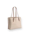 กระเป๋าสะพายข้าง COACH CV967 MOLLIE TOTE BAG IN SIGNATURE CANVAS (SVPWH)				