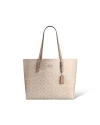 กระเป๋าสะพายข้าง COACH CV967 MOLLIE TOTE BAG IN SIGNATURE CANVAS (SVPWH)				