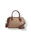 กระเป๋าสะพายข้าง COACH CV961 ROWAN SATCHEL BAG IN SIGNATURE CANVAS (IMXHE)				