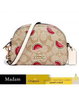 กระเป๋าสะพายข้าง COACH 2627 MINI SERENA CROSSBODY IN SIGNATURE CANVAS WITH WATERMELON PRINT  (IMR0Q)