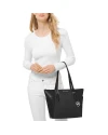 กระเป๋าสะพายไหล่ Michael Kors 35T0SCFT3B CHARLOTTE TOTE IN SIGNATURE CANVAS  (BLACK)