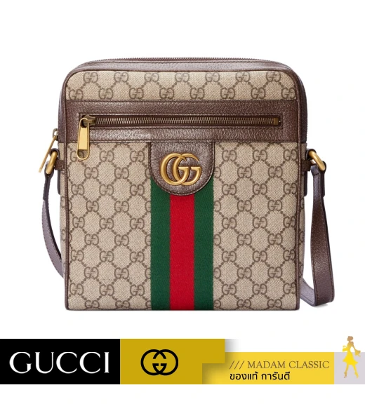 กระเป๋าสะพายข้าง GUCCI ‎54792696IWT8745 OPHIDIA SMALL MESSENGER BAG (BEIGE/EBONY)