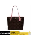 กระเป๋าสะพายไหล่ COACH 5696 CITY TOTE IN SIGNATURE CANVAS (IMRSH)