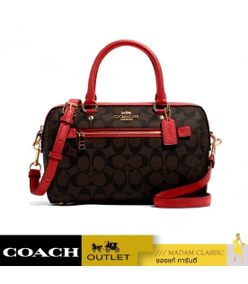 กระเป๋าสะพายข้าง COACH 83607 ROWAN SATCHEL IN SIGNATURE CANVAS (IMRVQ)