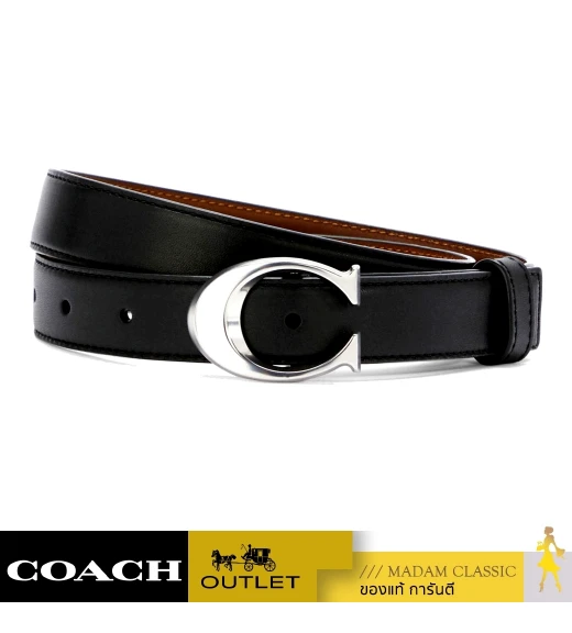 เข็มขัด COACH 83960 SIGNATURE BUCKLE BELT, 25MM (SVFD7M)