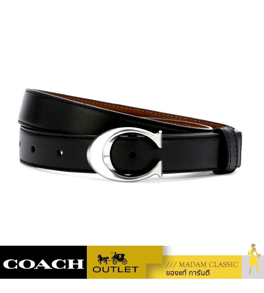 เข็มขัด COACH 83960 SIGNATURE BUCKLE BELT, 25MM (SVFD7S)