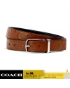 เข็มขัด COACH 91309 SKINNY BUCKLE CUT-TO-SIZE REVERSIBLE DRESS BELT, 32MM (SVFD2)