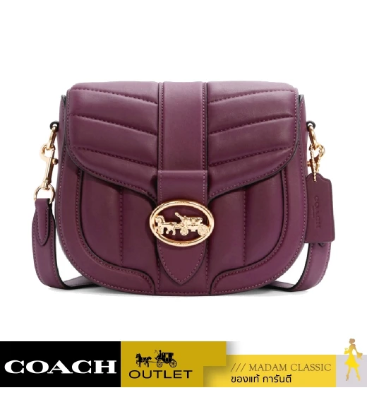 กระเป๋าสะพายข้าง COACH C2803 GEORGIE SADDLE BAG WITH QUILTING (IMBOY)