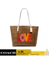 กระเป๋าสะพายไหล่ COACH C2810 CITY TOTE IN SIGNATURE CANVAS WITH LOVE PRINT (IMLOT)