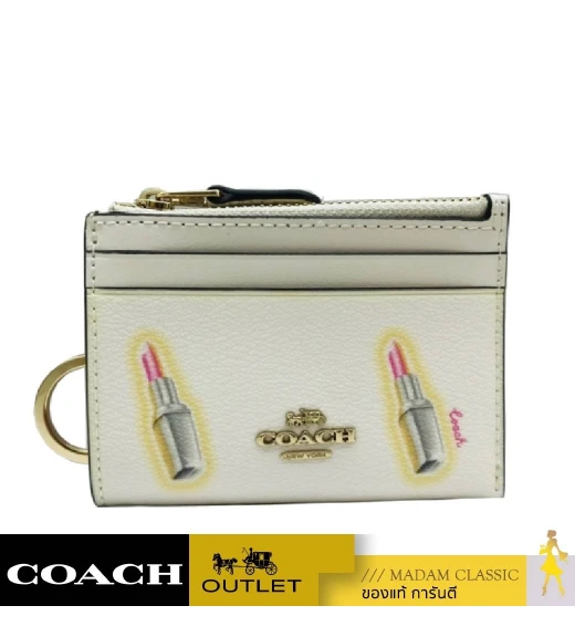 กระเป๋าใส่บัตร COACH C2921 MINI SKINNY ID CASE WITH LIPSTICK PRINT (IMCAH)