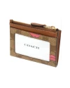 กระเป๋าใส่บัตร COACH C2922 MINI SKINNY ID CASE INSIGNATURE CANVAS WITH LIPS PRINT (IMS5U)