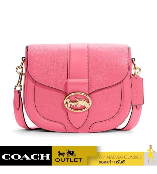 กระเป๋าสะพายข้าง COACH C3241 GEORGIE SADDLE BAG (IMNOG)