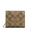 กระเป๋าสตางค์ COACH C3309 SNAP WALLET IN SIGNATURE CANVAS(IMCBI)