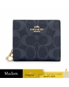 กระเป๋าสตางค์ COACH C3309 SNAP WALLET IN SIGNATURE CANVAS(IMDEI)