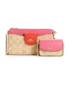 กระเป๋าสะพายข้าง COACH C4215 POPPY CROSSBODY IN COLORBLOCK SIGNATURE CANVAS (IMSQ0)