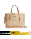 กระเป๋าสะพายข้าง COACH C4250 MOLLIE TOTE BAG 25 IN SIGNATURE CANVAS (SVX1W)				