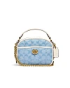 กระเป๋าสะพายข้าง COACH C4688 LUNCHBOX TOP HANDLE IN SIGNATURE CHAMBRAY WITH QUILTING(B4SUX)