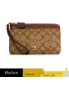 กระเป๋าคล้องมือ COACH C5576 DOUBLE ZIP WALLET IN SIGNATURE CANVAS (IME74)