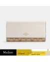 กระเป๋าสตางค์ COACH C5966 SLIM TRIFOLD WALLET IN SIGNATURE CANVAS (IMDQC)