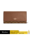 กระเป๋าสตางค์ COACH C5966 SLIM TRIFOLD WALLET IN SIGNATURE CANVAS (IME74)