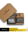 กระเป๋าสตางค์ COACH C7018 BOXED 3 IN 1 WALLET GIFT SET WITH HORSE AND CARRIAGE (QBTKJ)