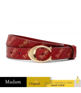 เข็มขัด COACH C7121 SIGNATURE BUCKLE BELT WITH HORSE AND CARRIAGE PRINT, 25 MM (IMBRDS)