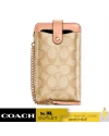 กระเป๋าสะพายข้าง COACH C7397 NORTH/SOUTH PHONE CROSSBODY IN SIGNATURE CANVAS (IMTYF)