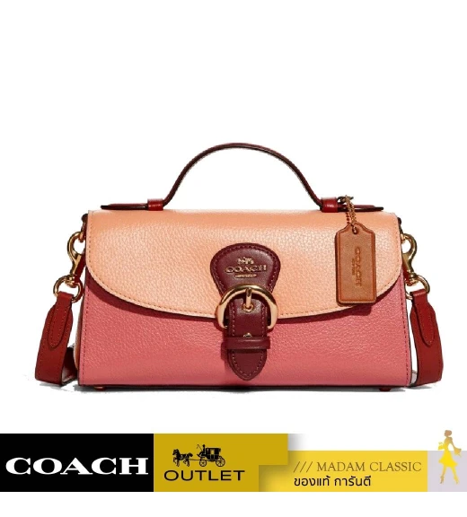 กระเป๋าสะพายข้าง COACH C8161 KLEO TOP HANDLE IN COLORBLOCK (IMSMX)