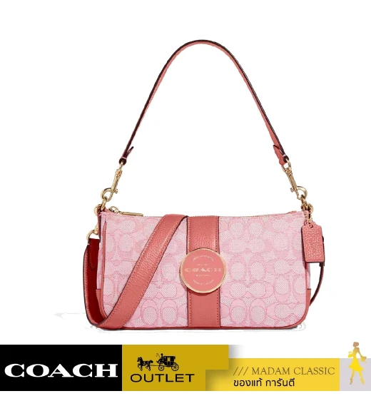 กระเป๋าสะพายข้าง COACH C8306 LONNIE BAGUETTE IN SIGNATURE JACQUARD (IMRRJ)