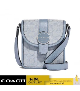 กระเป๋าสะพายข้าง COACH C8321 NORTH/SOUTH LONNIE CROSSBODY IN SIGNATURE JACQUARD (SVS9X)