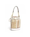 กระเป๋าสะพายข้าง COACH C8322 MINI DEMPSEY BUCKET BAG IN SIGNATURE JACQUARD WITH STRIPE AND COACH PATCH (IMDQC)