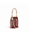 กระเป๋าสะพายข้าง COACH C8322 MINI DEMPSEY BUCKET BAG IN SIGNATURE JACQUARD WITH STRIPE AND COACH PATCH (IMMZI)