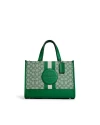 กระเป๋าสะพาย COACH C8448 Dempsey Carryall In Signature Jacquard With Stripe And Coach Patch (SVEZ)