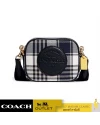 กระเป๋าสะพายข้าง COACH C8681 MINI DEMPSEY CAMERA BAG WITH GARDEN PLAID PRINT AND COACH PATCH (IMF23)